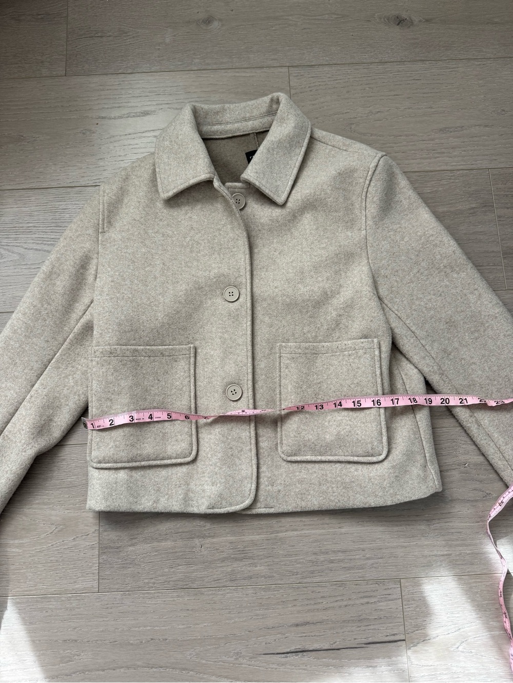 Zara Light Cream Jacket - Picture 5 of 7